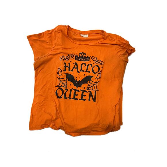 Bobbie Brooks Plus Size Hallo Queen Orange T-Shirt Mens 2XL - Picture 1 of 3